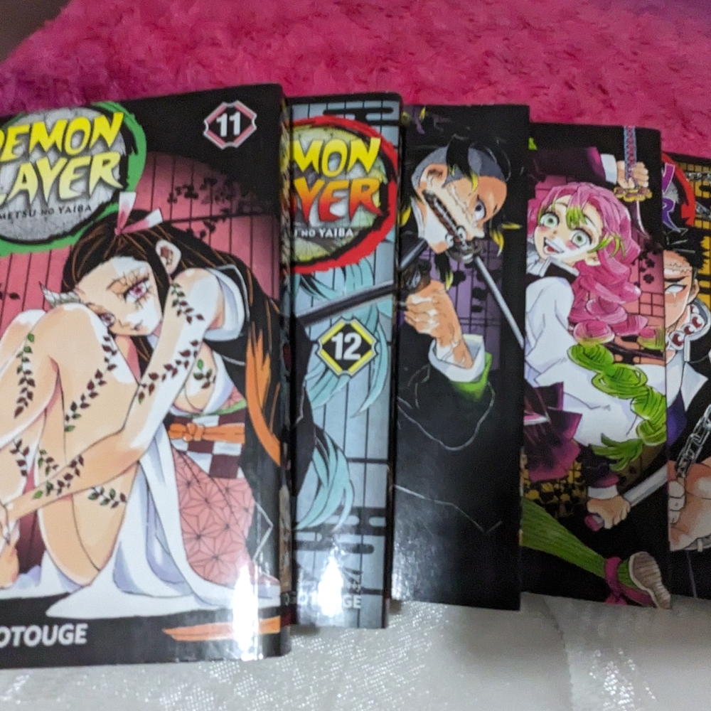 Demon slayer, books, 11,12,13,14,15.